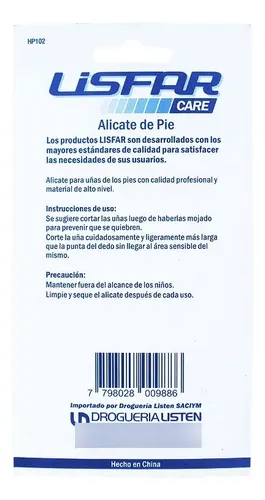 Alicate Cortauñas De Pie Lisfar