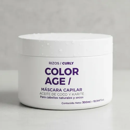 Máscara Capilar Para Rizos Coco Y Karité Color Age 300ml