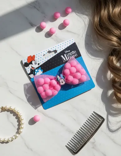 Hebillas Minnie Moño Accesorios P/ El Pelo Disney Color Minnie Mouse Dmi6161