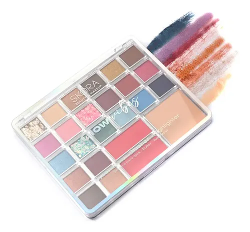 Sombras Para Ojos Rubor E Iluminador Skora Glow Vibes 39612 Color Variedad De Colores