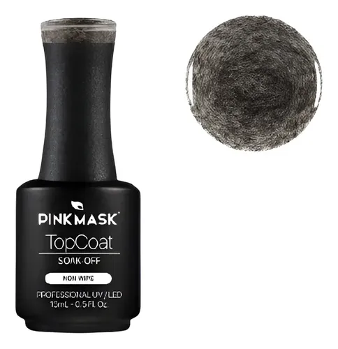 Pink Mask Top Coat Gel Brillo Efecto Fur 15ml Stamping