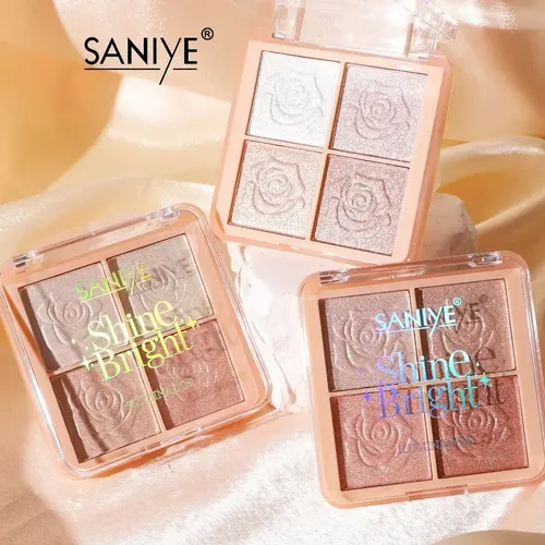 Paleta Iluminadores Polvo Shine Bright Maquillaje Saniye