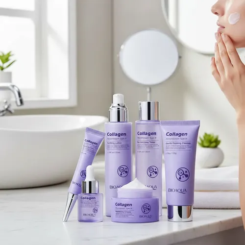 Set 6 En 1 Bioaqua Cuidado Facial Skincare Colageno
