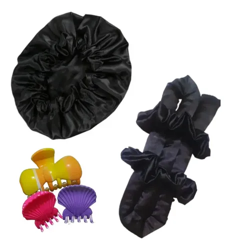 Gorro Antifrizz Cofia +rizador Ondas Sin Calor+broche+colita