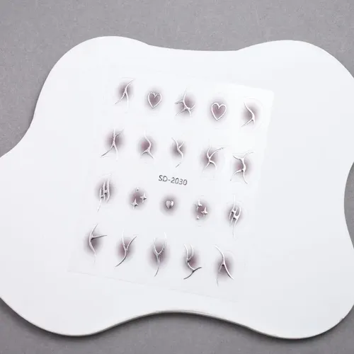 Stickers Decoración Uñas Efecto Aurora Cromado Surtido