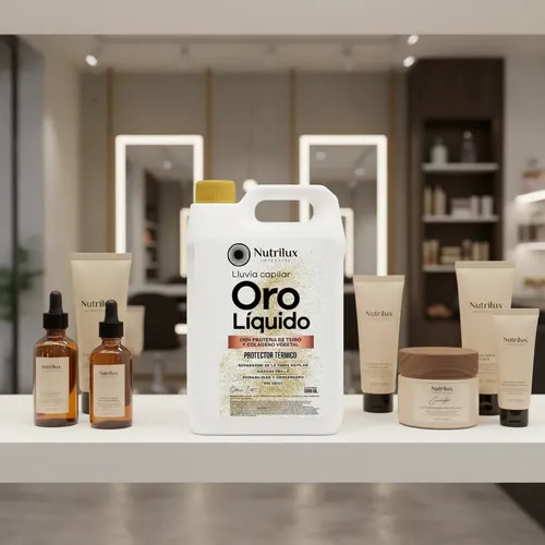 Oro Liquido Luxury X 5 Lts Brillo Suavidad Protector Térmico