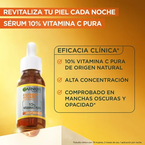 Sérum Noche 10% Vitamina C Pura Garnier 30ml