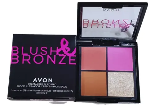 Avon Paleta Blush & Bronze Rubor Iluminador Efecto Bronceado