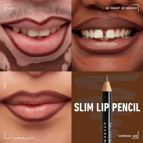 Delineador De Labios Nyx Slim Lip Pencil Tono Espresso