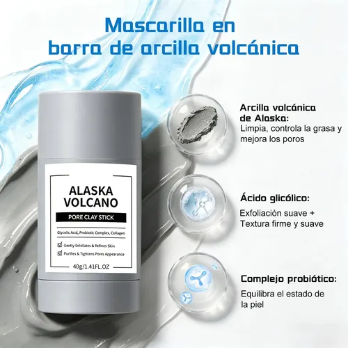 Mascarilla Barra Arcilla Volcánica, Purificación Y ^.^