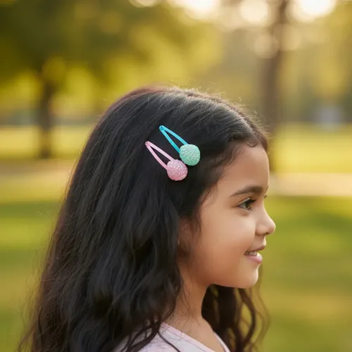 Clips Infantiles Broches Pelo Shell Pack X 12 Unidades Color A Disponibilidad