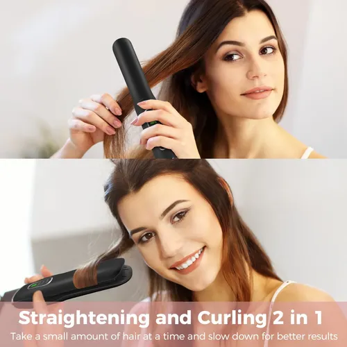 Plancha De Pelo Inalámbrica Sunmay 2 En 1 Portátil