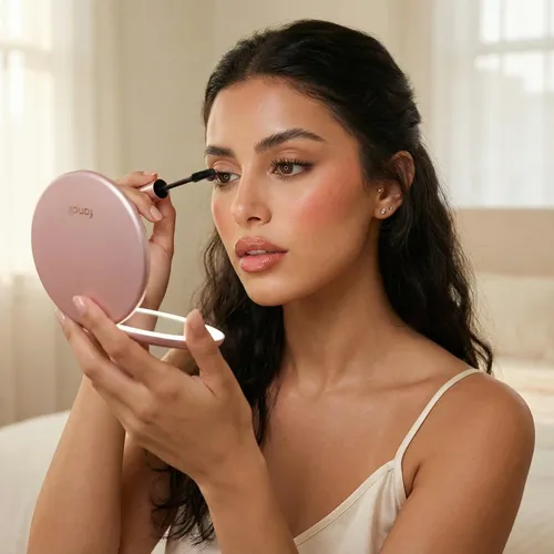 Espejo De Maquillaje Fancii Taylor Con Iluminación Led, 10 Unidades, 1 X Oro Rosa Rosa