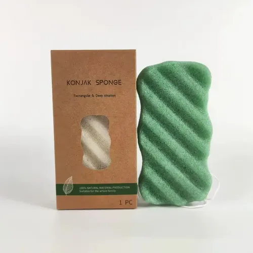 Esponja Konjac Natural Rectangular Fibra Vegetal
