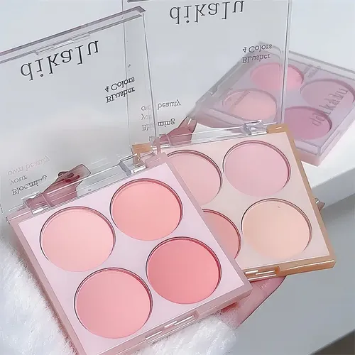 Paleta 4 En 1 Contorno Rubor Mate Satinado Iluminador