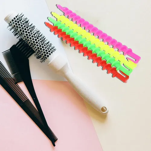 52 Varillas De Plástico En Espiral Para El Pelo, Peluquería,