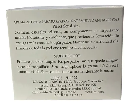 Artez Westerley Crema Archina Parpados