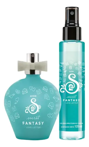 Secret Fantasy Love Letter Colonia + Splash Para Dama Avon