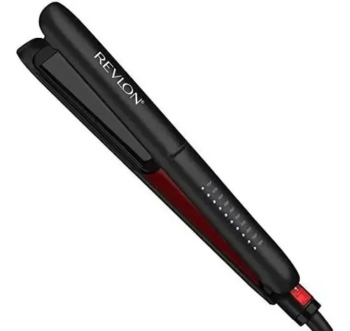 Plancha de pelo Revlon SmoothStay de 10 niveles de calor Placas ceramicas negra
