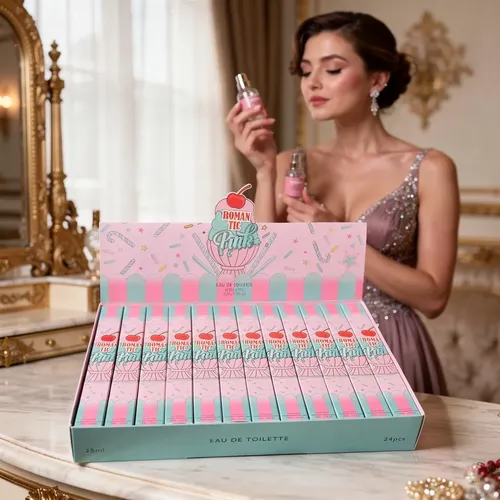 Set X24 Perfume Arabe Tubito Mujer Roman-tic Pink Dulce 35ml