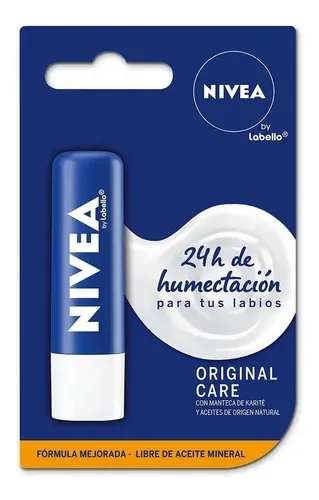 Nivea Protector Labial Labello Original Care Invisible Lip