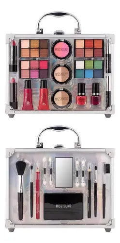 Kit De Maquillaje Completo Con Brocha Base Brillante, ¿24 Ar