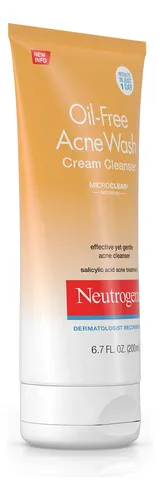 Crema Limpiadora Facial Neutrogena Sin Aceite Para El Acné,