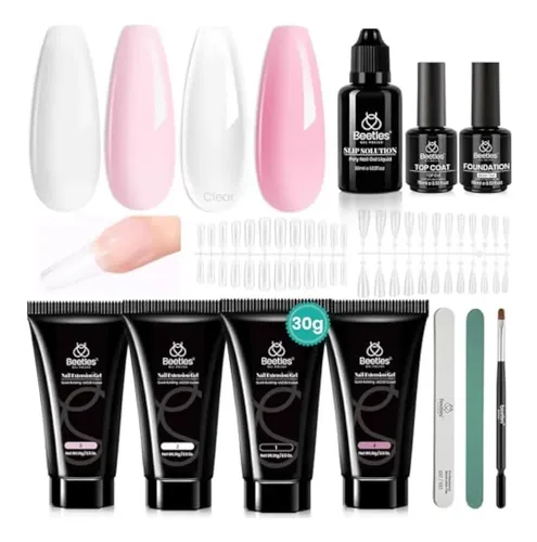 Kit De Gel De Extensión De Uñas De Polivinílico,