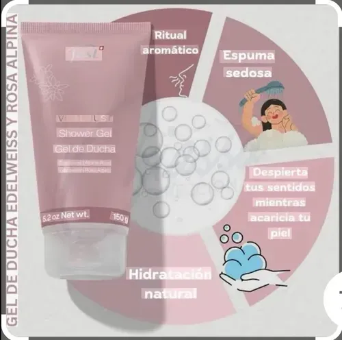 Gel De Ducha Vital Just Con Edelweiss Y Rosa Alpina 150g