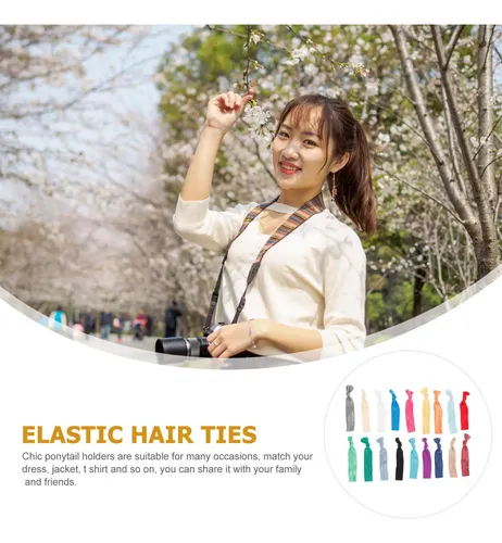 100 Cintas Elásticas Para El Pelo, Soportes Para Coletas, Ba