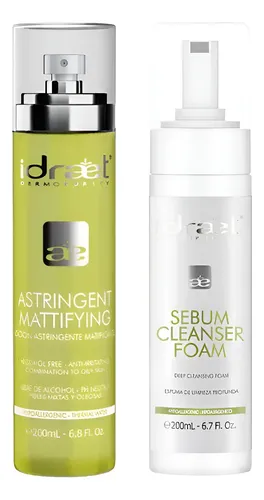 Idraet Loc Astringente Matificante 195g+ Sebum Cleanser Foam