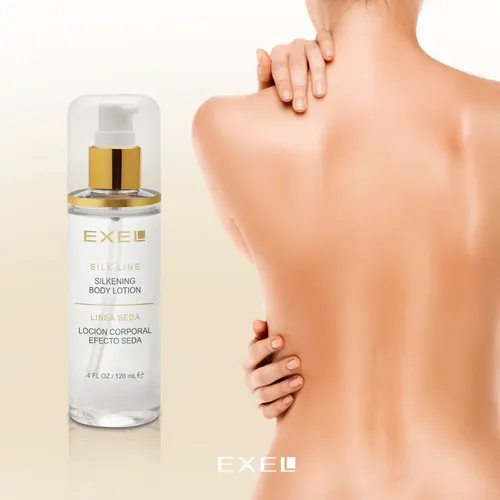 Loción Corporal Efecto De Seda Con Vitamina E Exel X 120 Ml.