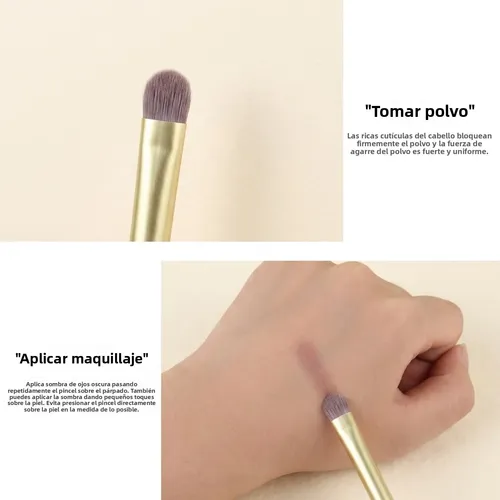 Pincel De Sombras Pequeño Plano Para Difuminado Conjunto