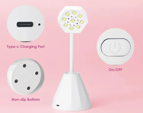 Velador Cabina Uv Led 27w Seca Uñas Esculpidas Gelificada