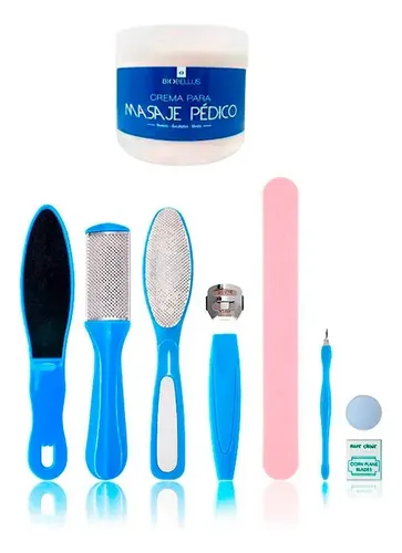 Kit Pedicuria+crema Restauradora Callos Grieta Talón Pie Uña