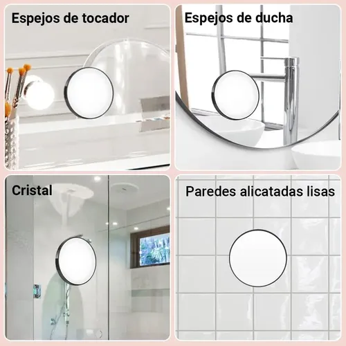 Espejo De Aumento De 30x, Espejo De Aumento Con 2 Ventosas~