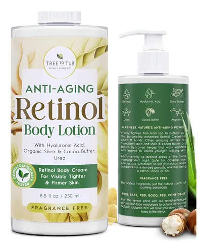 Loción Corporal Con Retinol, Hidratante Suave Y Nutritiva