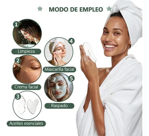 2pcs Gua Sha, Herramienta De Guasha Facial, Gua Sha Facial