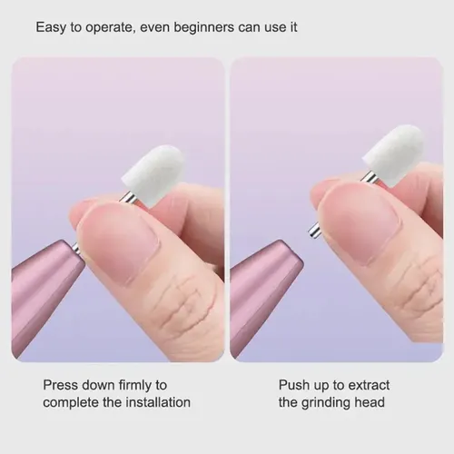 Pulidor Esmeril De Uñas Profesional Portátil+set De Puntas