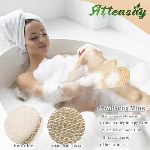 Esponja Exfoliante Natural Para Baño 5 Unidades