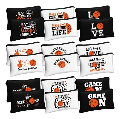 Bolsa De Maquillaje Moukeren Con Diseño De Baloncesto, 18 Un