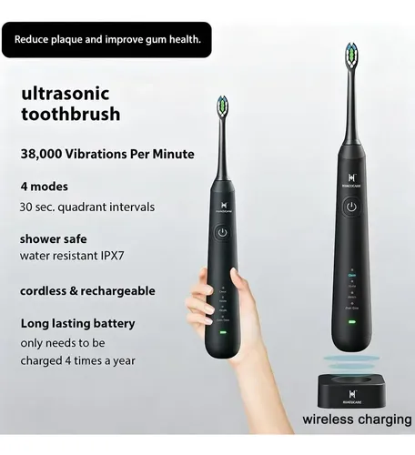 Kit Oral Limpiador Hilo Dental Y Cepillo Negro Negro