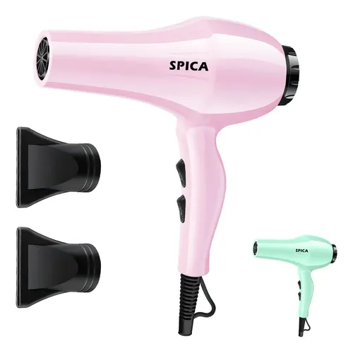 Secador Pelo Cabello Spica Sp-1900 2 Velocidades Color Rosa