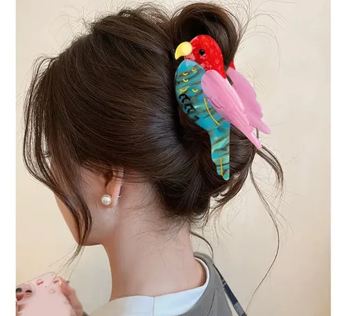 (5 #mold) Pinza De Pelo Para Cabello Largo, Respetuosa Con E Parrot