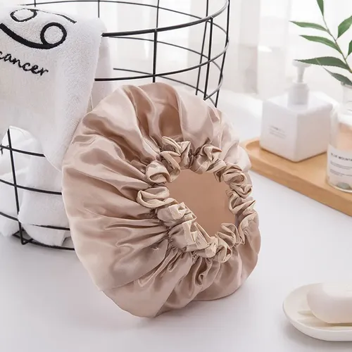 4 Unidades De Gorros De Baño Doble Capa Impermeables Para Du