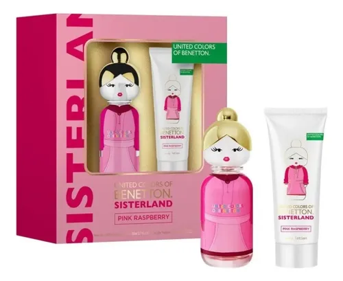 Perfume Benetton Sisterland Pink Raspberry Eau de Toilette con Loción para Mujer 80 ml