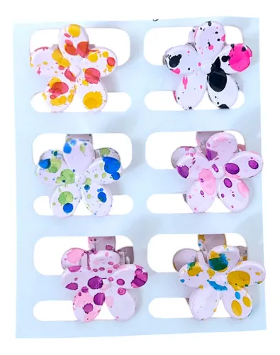 Hebillas Broches De Pelo Chico Por 6 Unidades J-103