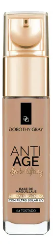 Base de Maquillaje Anti Age Hipoalergénica Dorothy Gray Tono 04 Tostado