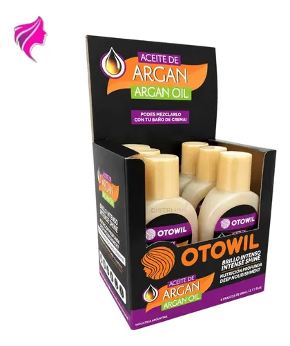 Aceite De Argan Capilar Frasco X6 Unidades X60ml Otowil