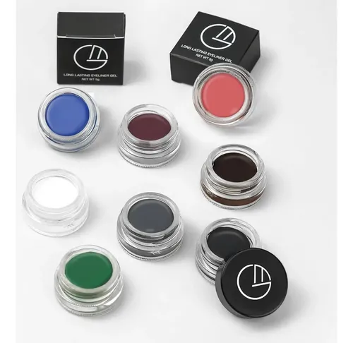 Set Eyeliner En Gel Verde Con Brocha 5.51 Pulgadas